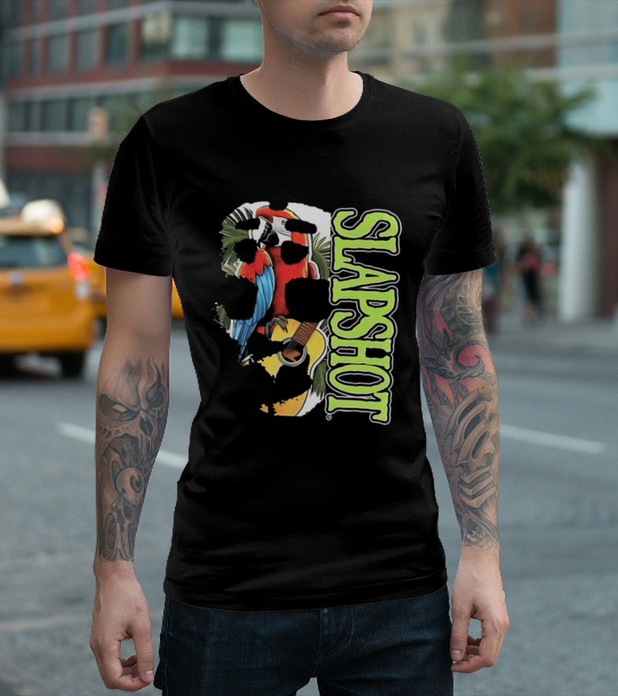 SLAPSHOT Parrot Wasting Away Boston Massachusetts 1985 2026 Two Sided T-Shirt