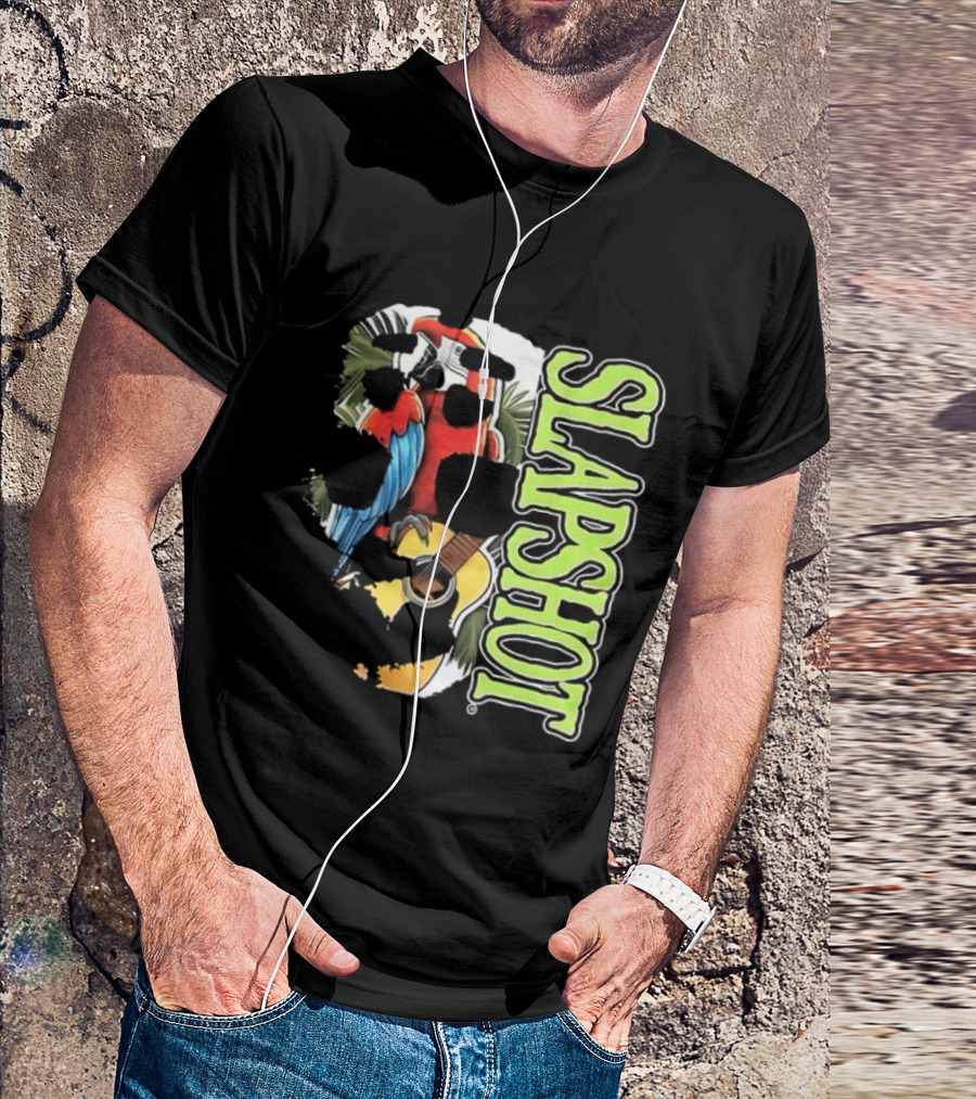 SLAPSHOT Parrot Wasting Away Boston Massachusetts 1985 2026 Two Sided T-Shirt