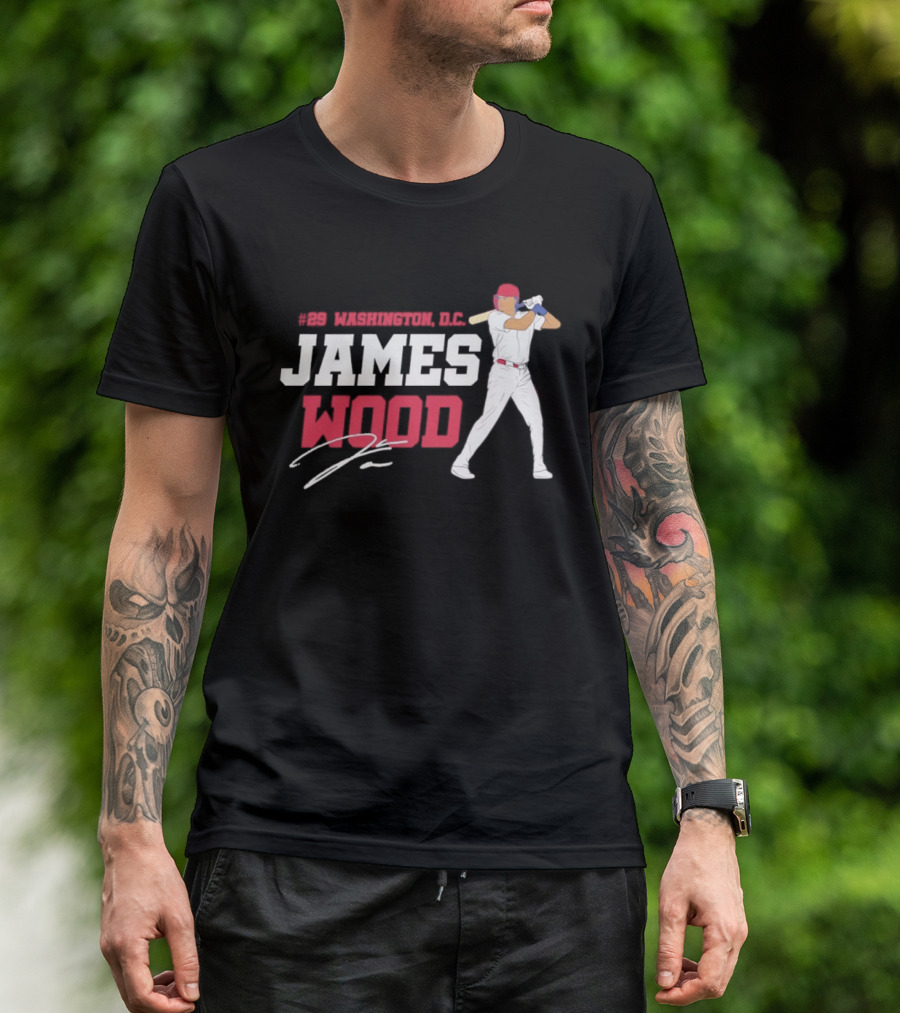 James Wood Washington D.C. Nationals MLB 2026 T-Shirt