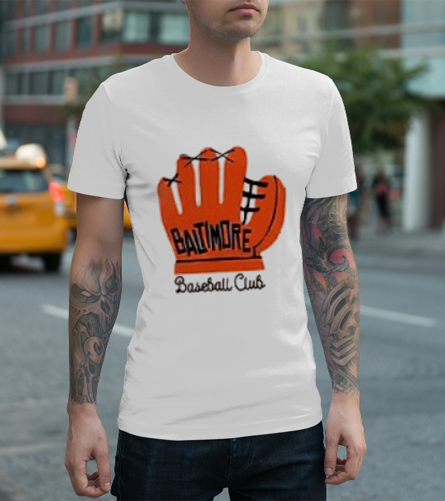 MLB Baltimore Orioles Baseball Club Orange Glove Always Better In Baltimore T-Shirt
