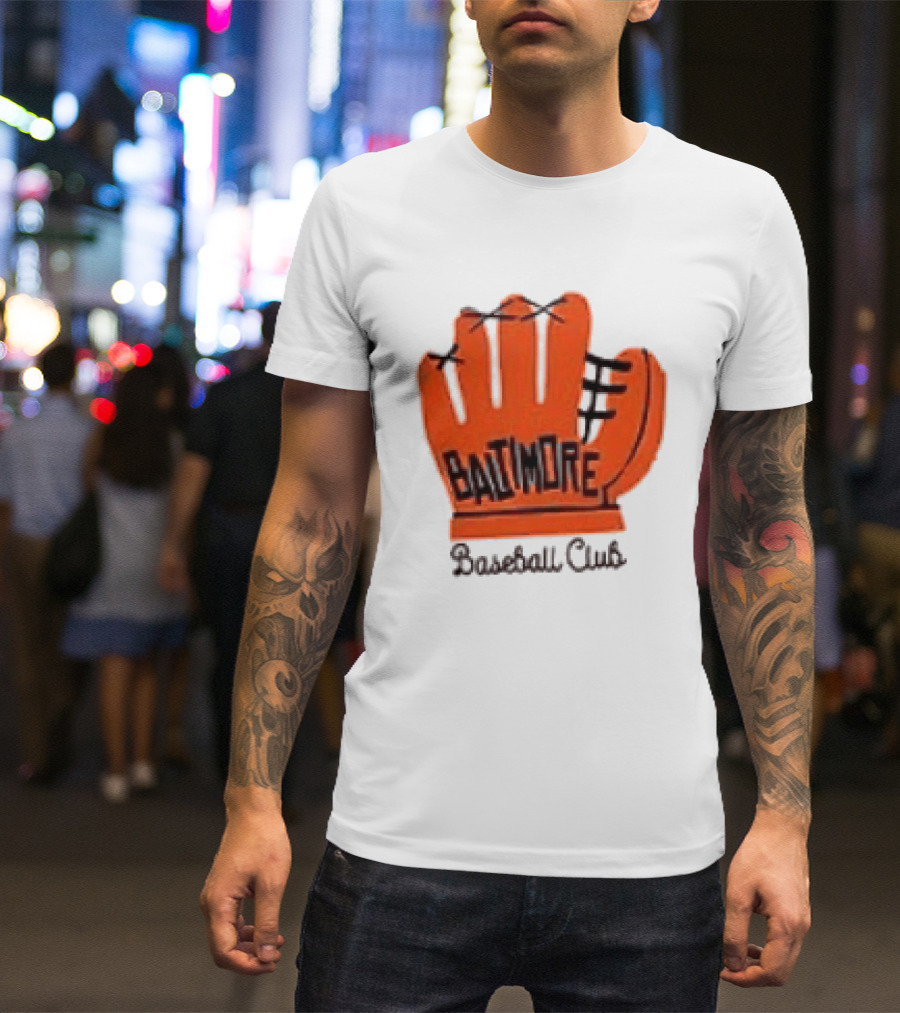 MLB Baltimore Orioles Baseball Club Orange Glove Always Better In Baltimore T-Shirt