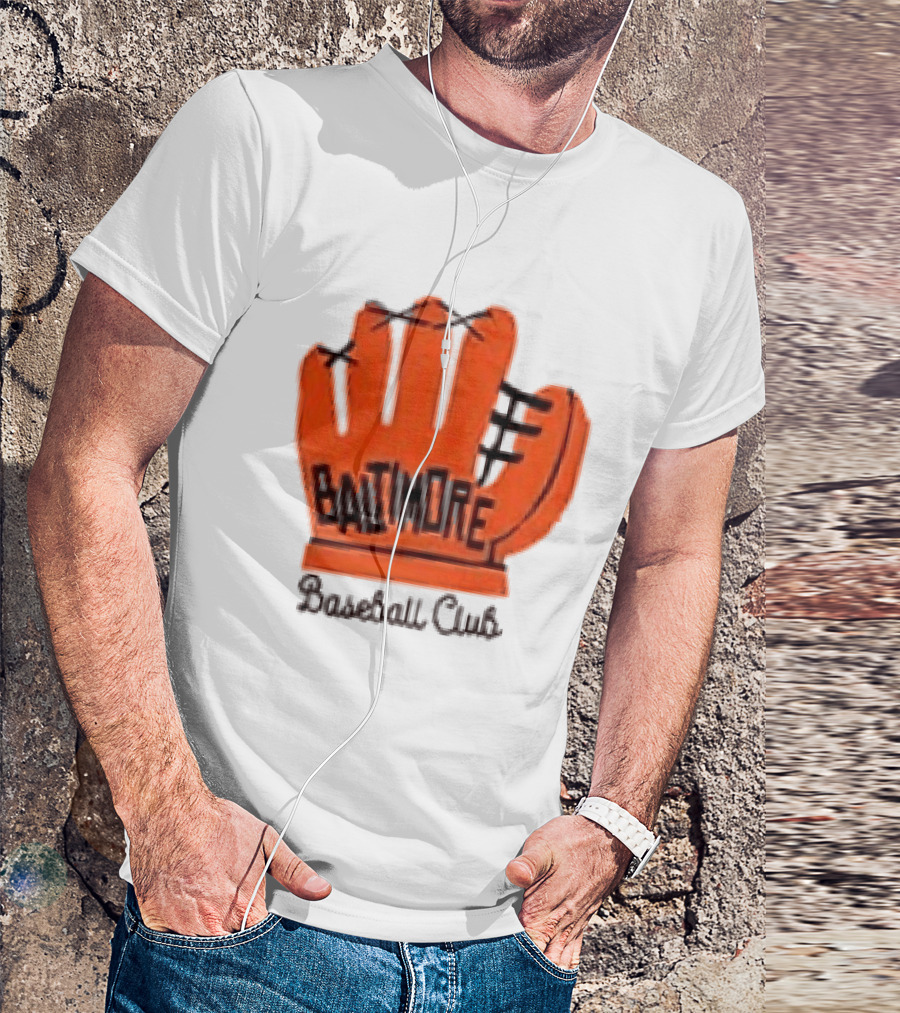 MLB Baltimore Orioles Baseball Club Orange Glove Always Better In Baltimore T-Shirt