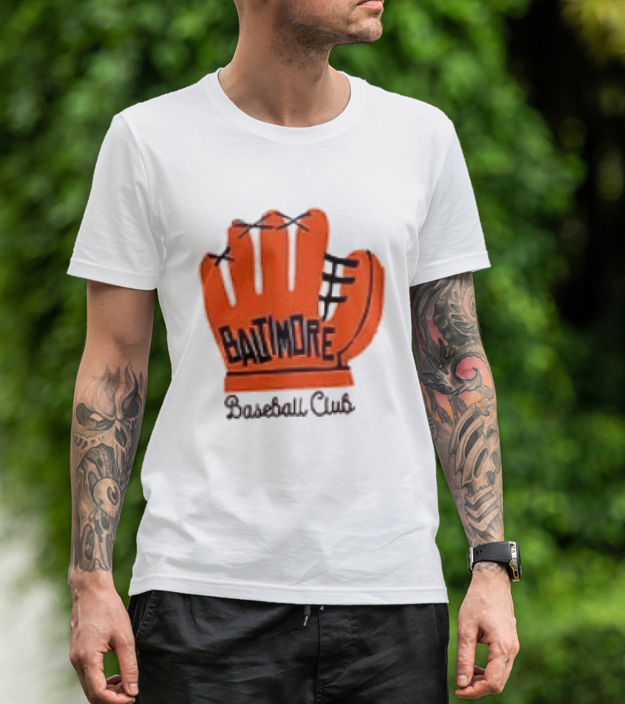 MLB Baltimore Orioles Baseball Club Orange Glove Always Better In Baltimore T-Shirt