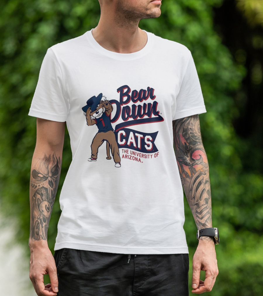 Bear Down Cats University Of Arizona Wildcat Spirit T-Shirt