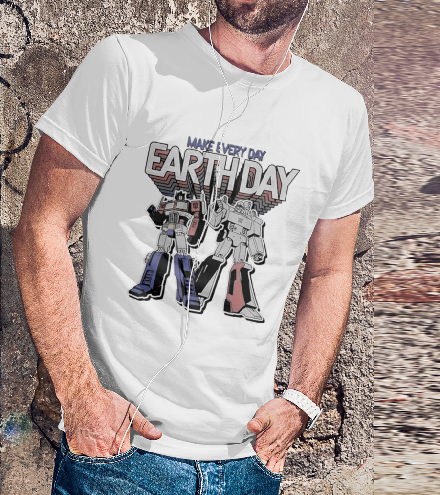 Make Every Day Earth Day Transformers T-Shirt