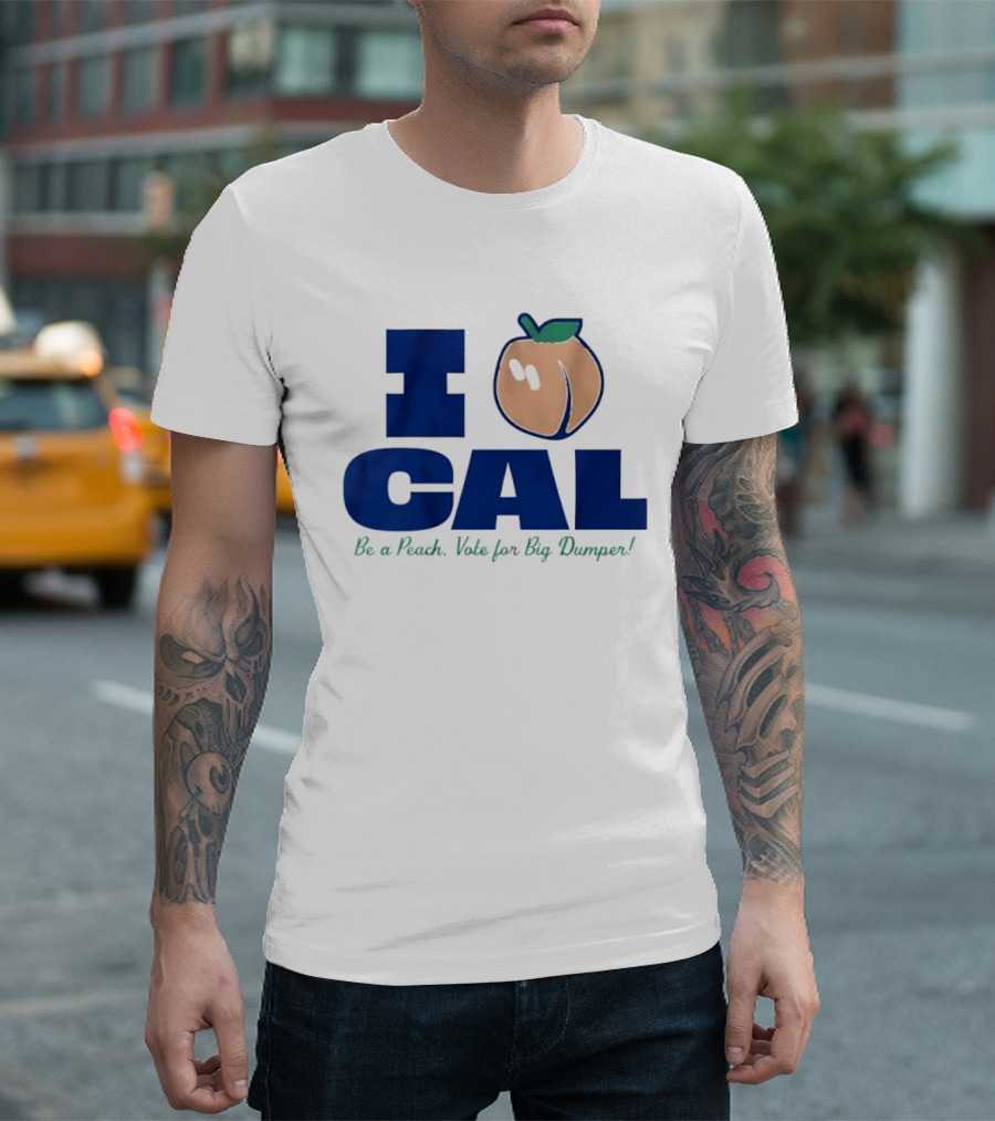 I Love Cal Peach Vote For Big Dumper Cal Raleigh T-Shirt