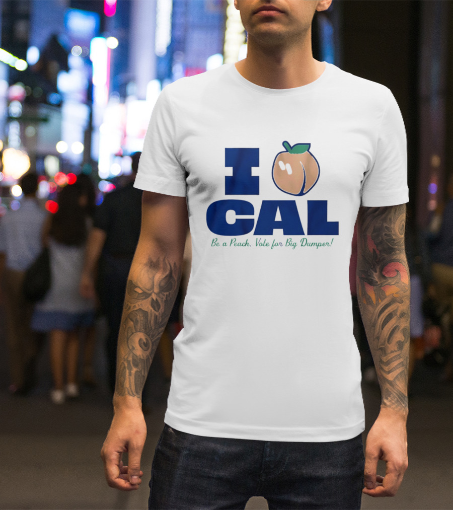 I Love Cal Peach Vote For Big Dumper Cal Raleigh T-Shirt
