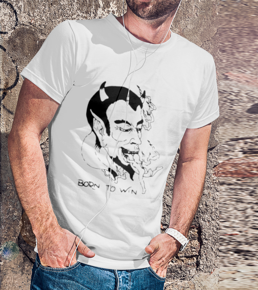 Devil Eating Person Born To Win T-Shirt
