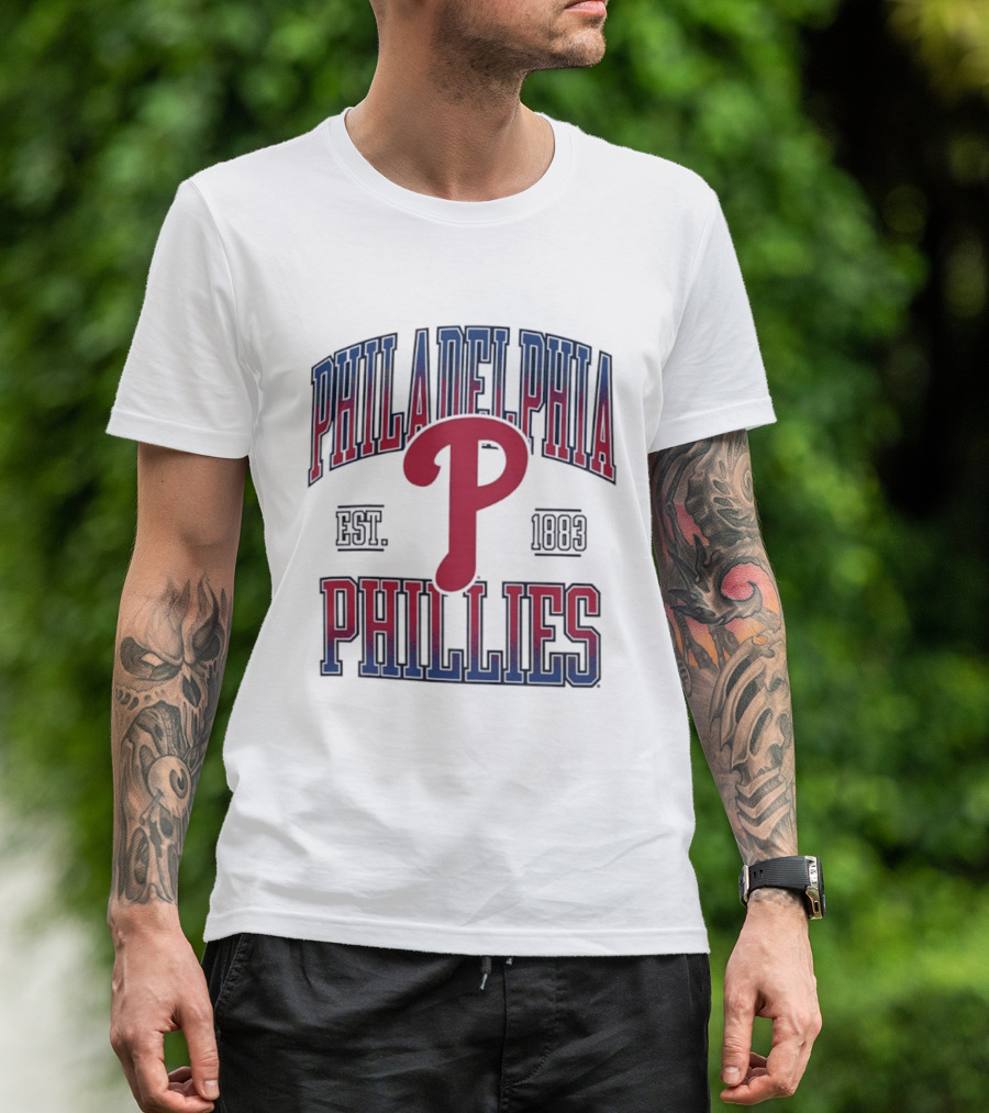 Philadelphia Phillies Est 1883 MLB Baseball P Icon Classic Team T-Shirt