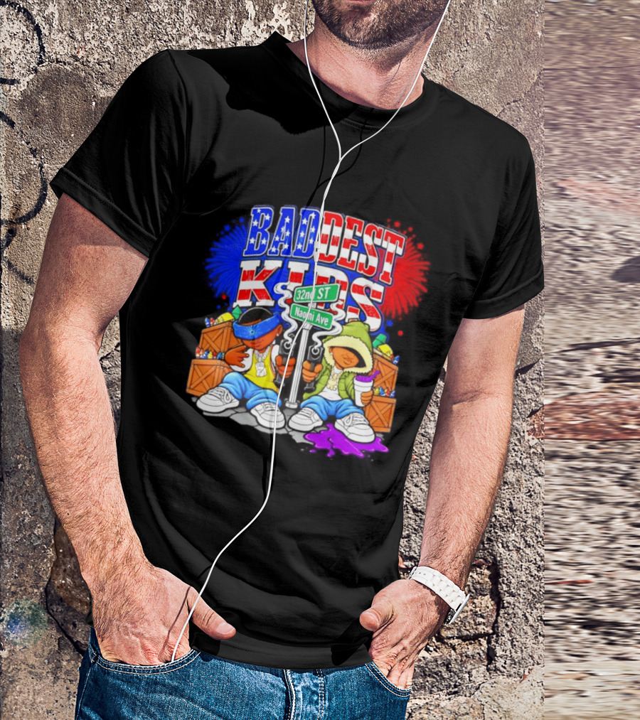 Baddest Kids 32nd St Naomi Ave Streetwear T-Shirt