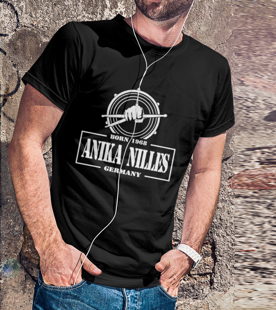 Anika Nilles Born 1968 Germany Drum Sticks T-Shirt