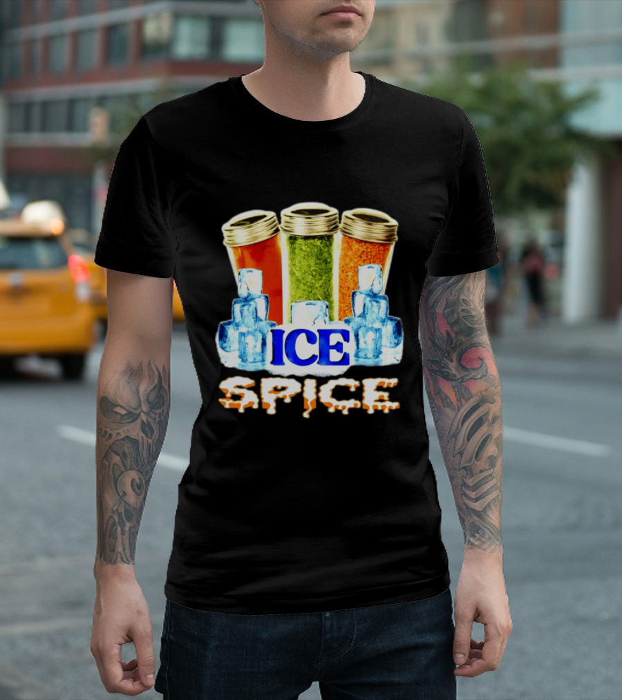 Ice Spice Iced Out Hip Hop Rap Music Funny Wordplay T-Shirt
