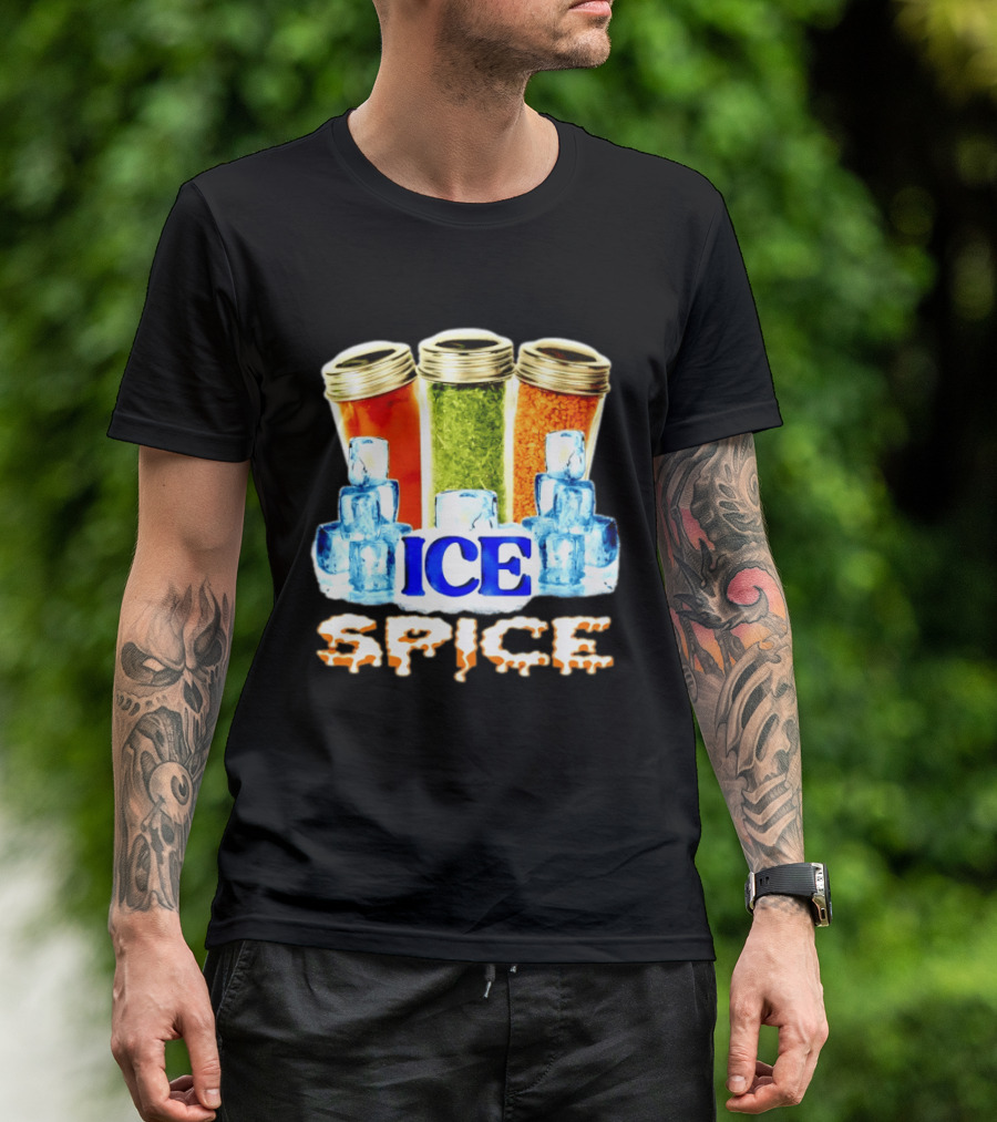 Ice Spice Iced Out Hip Hop Rap Music Funny Wordplay T-Shirt