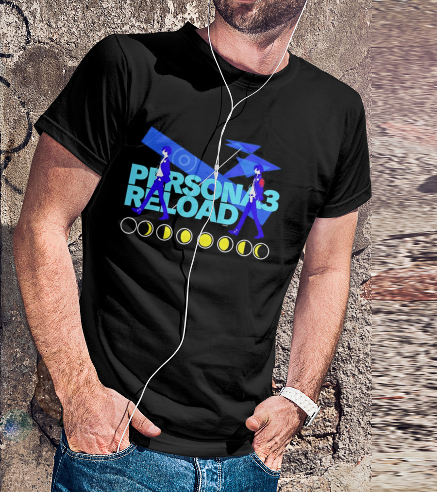 ATLUS Persona 3 Reload Classic Characters Moon Phases T-Shirt