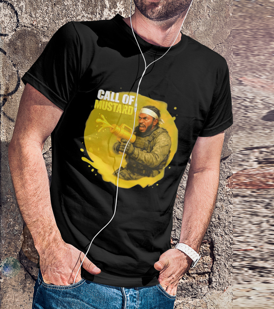 Call Of Mustard Diddy Funny Parody Combat Splash T-Shirt