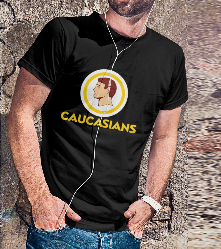 Caucasians Satire Sports Humor Caucasian Face T-Shirt