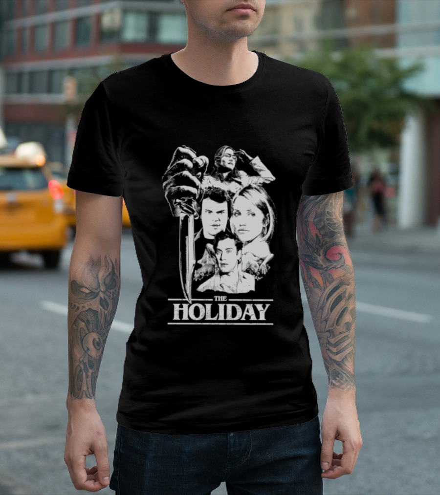 Kate Winslet Jack Black Cameron Diaz Jude Law The Holiday Horror Slasher Mashup T-Shirt