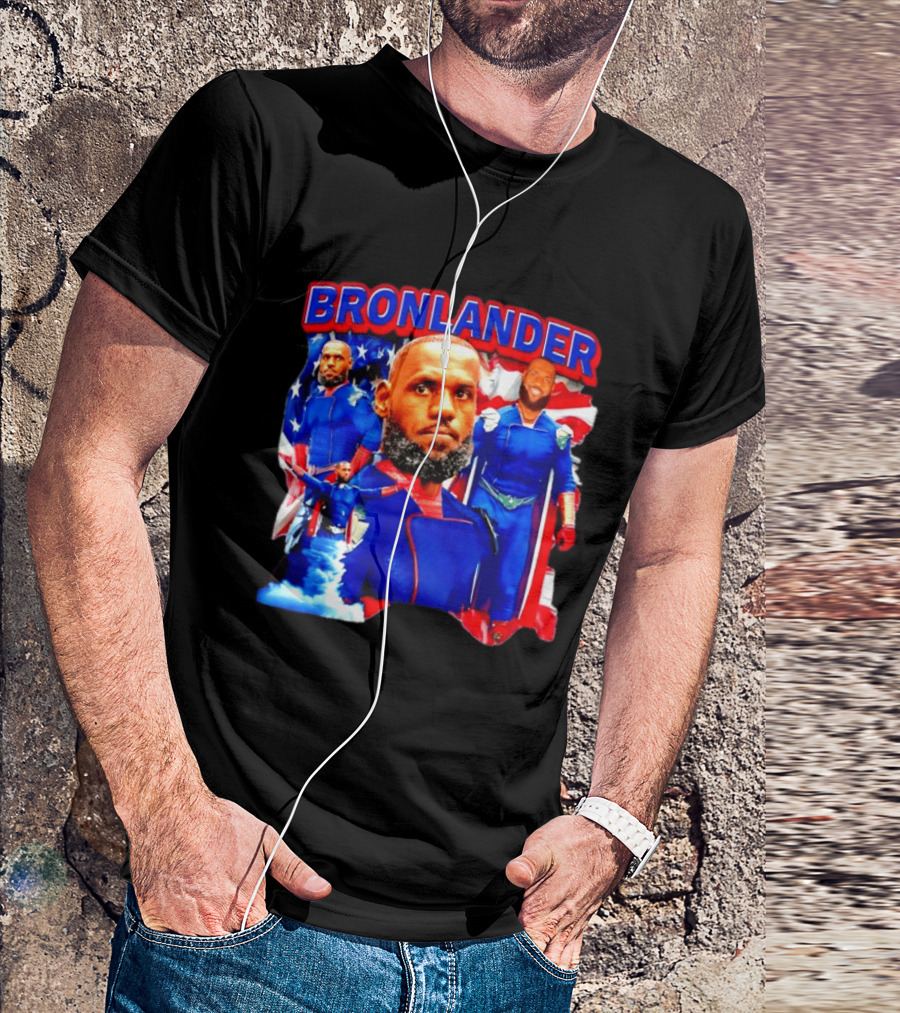 LeBron James Bronlander Basketball Superhero Fusion T-Shirt