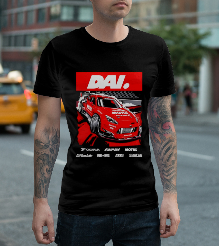 Dai Yoshihara Motul Advan Subimods Greddy Kaido House Sparco Yokohama Racing Car T-Shirt