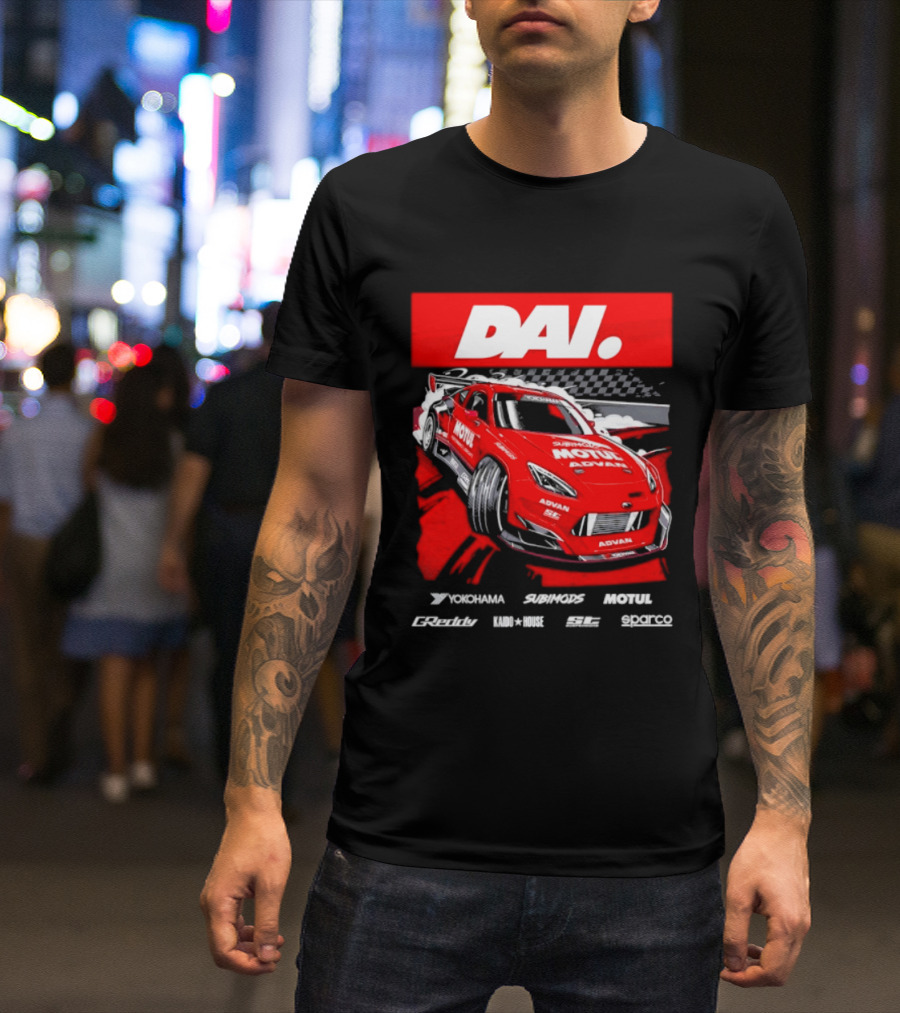 Dai Yoshihara Motul Advan Subimods Greddy Kaido House Sparco Yokohama Racing Car T-Shirt