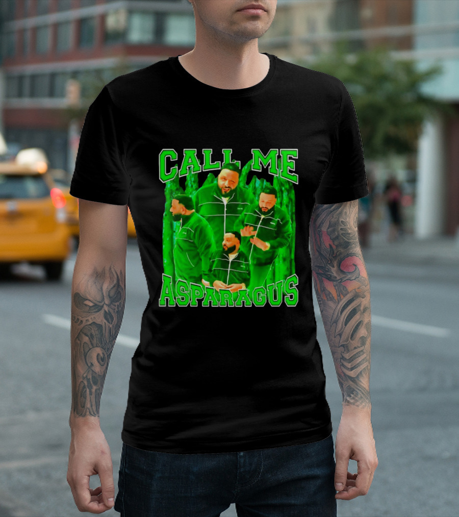 DJ Khaled Call Me Asparagus Music Producer Green Tracksuit T-Shirt