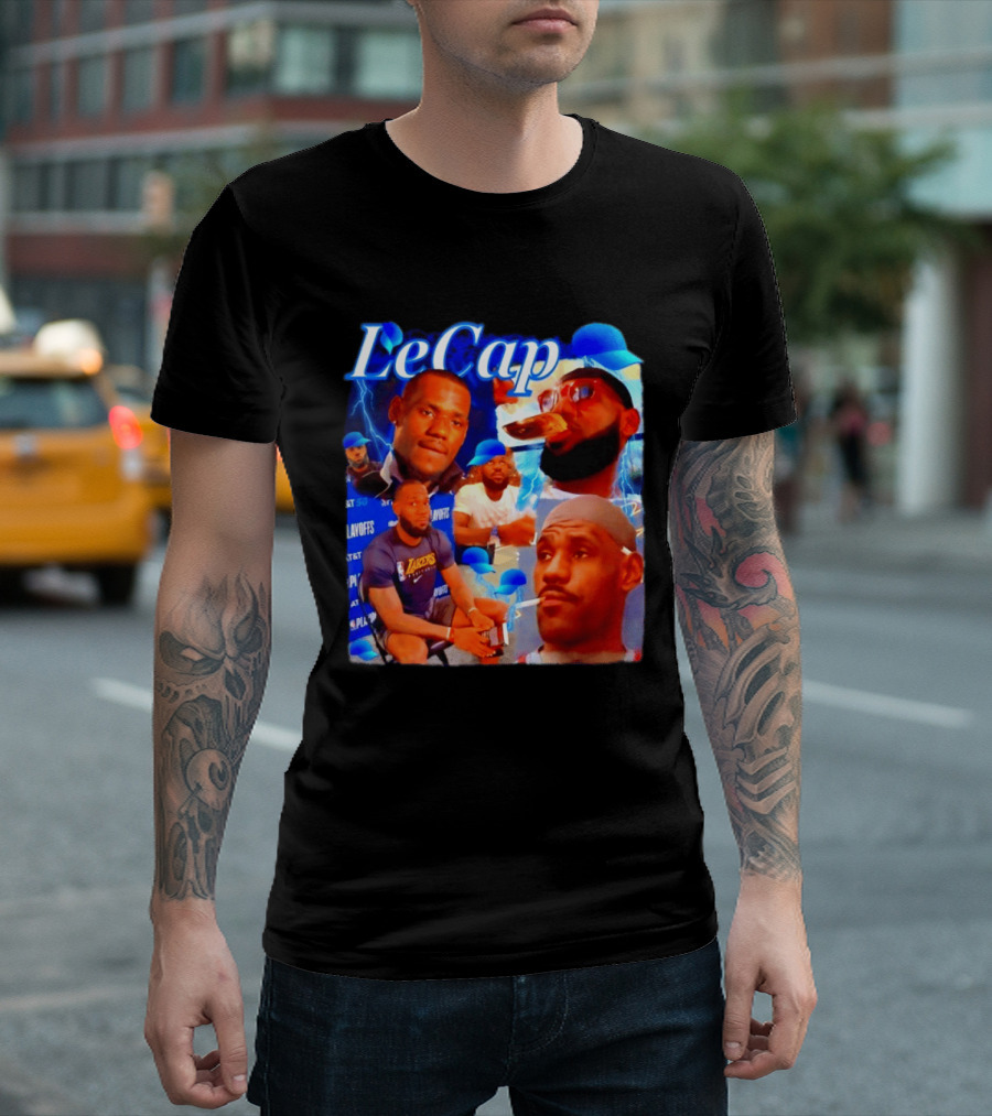LeBron James LeCap Lakers Playoffs Meme T-Shirt