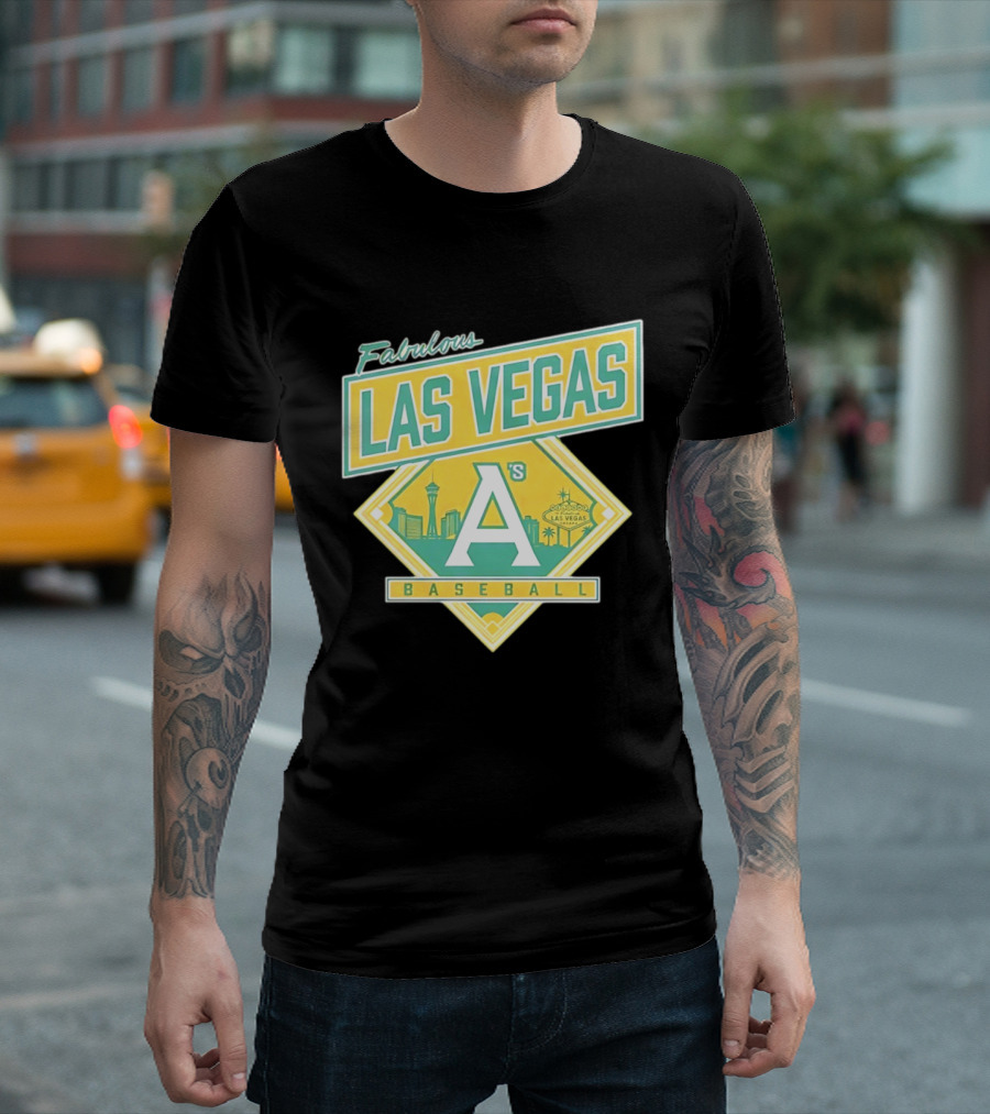 Fabulous Las Vegas A's Baseball 2026 Skyline T-Shirt