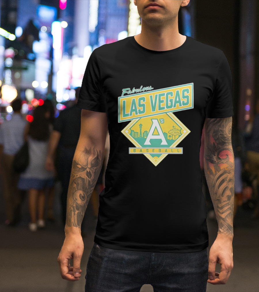 Fabulous Las Vegas A's Baseball 2026 Skyline T-Shirt