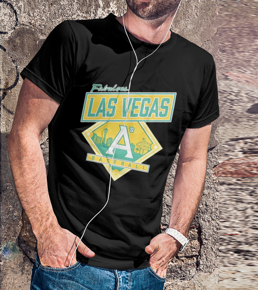 Fabulous Las Vegas A's Baseball 2026 Skyline T-Shirt