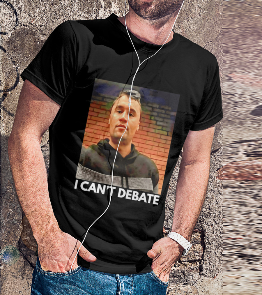 I Can't Debate Iconic Reference X George Floyd Charlie Kirk T-Shirt