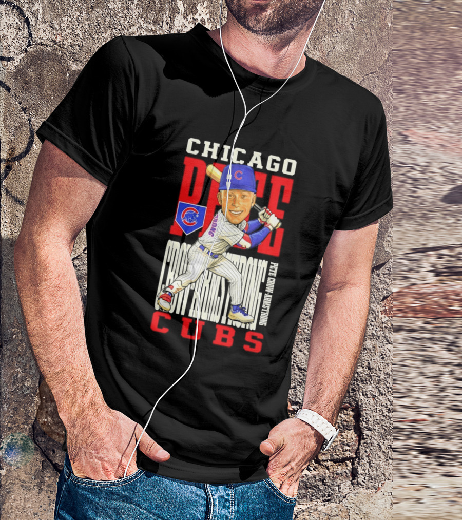 Chicago Pete Cubs Baseball Caricature Clash T-Shirt