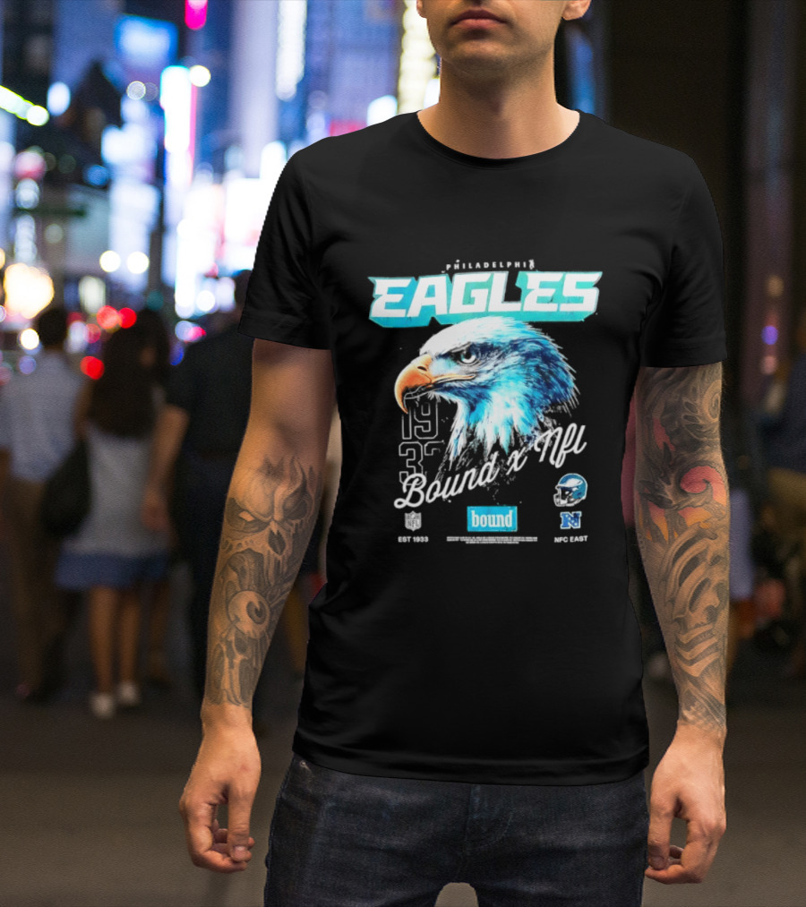 Philadelphia Eagles Bound NFC East 1933 Bird Head Helmet NFL T-Shirt