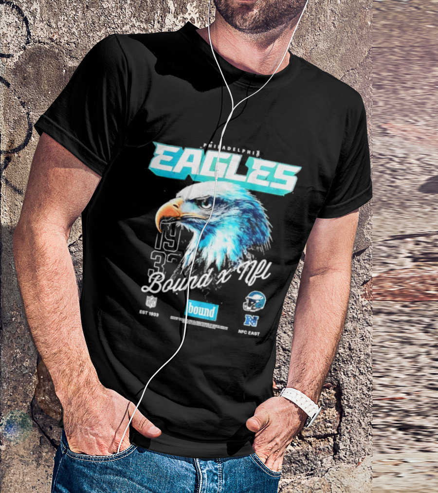 Philadelphia Eagles Bound NFC East 1933 Bird Head Helmet NFL T-Shirt