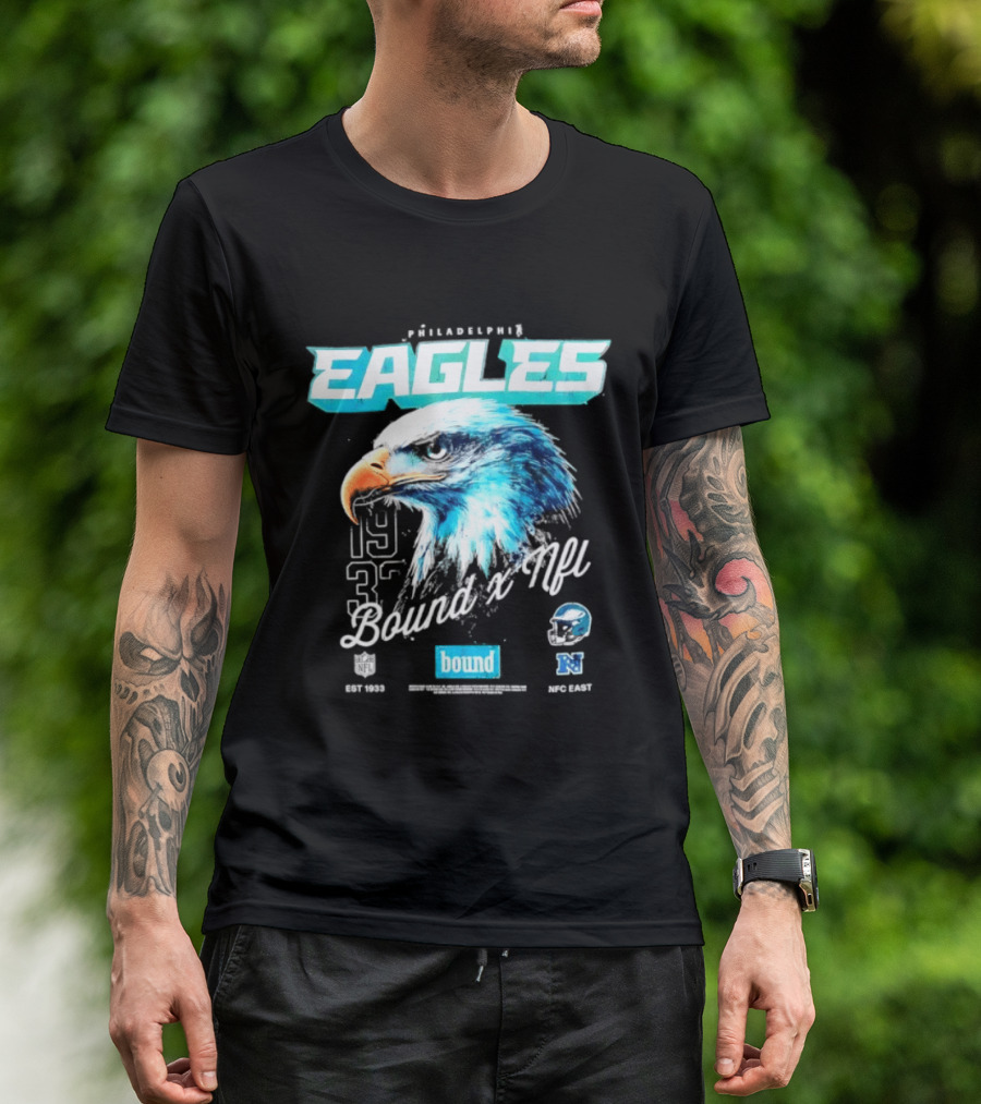 Philadelphia Eagles Bound NFC East 1933 Bird Head Helmet NFL T-Shirt