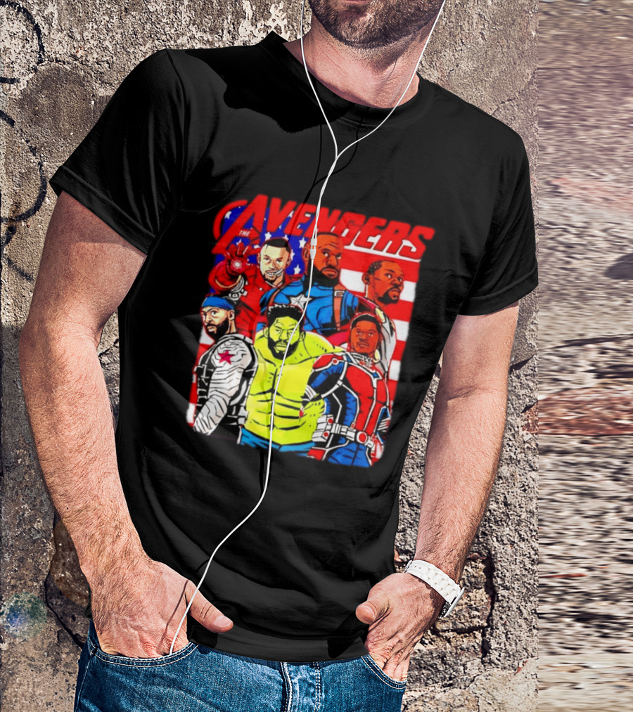 Avengers Basketball Superstars LeBron James Stephen Curry Kevin Durant Anthony Davis Hulk Ant Man T-Shirt