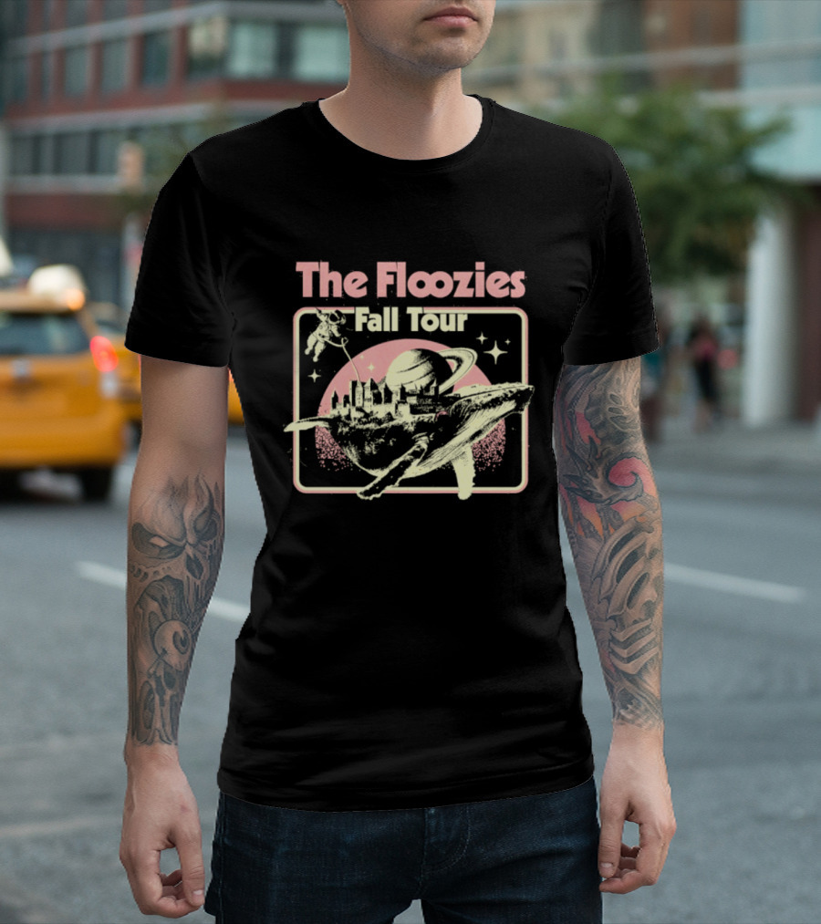 The Floozies Fall Tour Astronaut Whale Castle Space Adventure T-Shirt