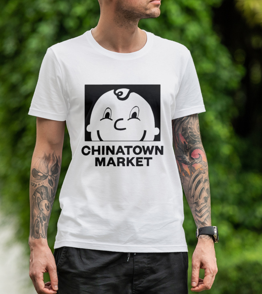 Chinatown Market Smiley Face Retro Cartoon T-Shirt