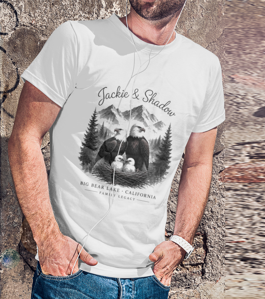 Jackie And Shadow Bald Eagles Big Bear Lake California Family Legacy T-Shirt