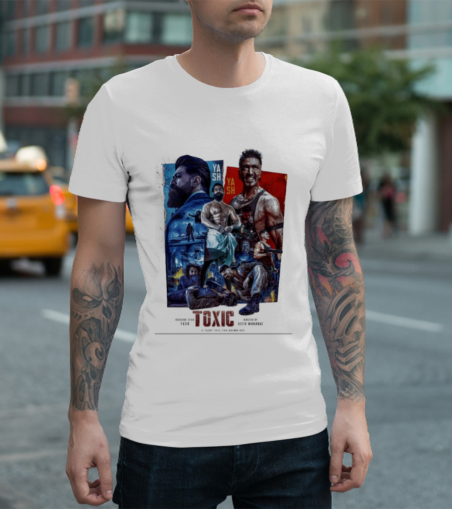 Yash Toxic A Fairy Tale For Grown Ups Rugged Warrior Action Adventure T-Shirt