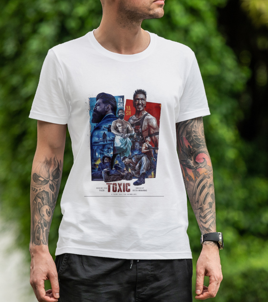 Yash Toxic A Fairy Tale For Grown Ups Rugged Warrior Action Adventure T-Shirt