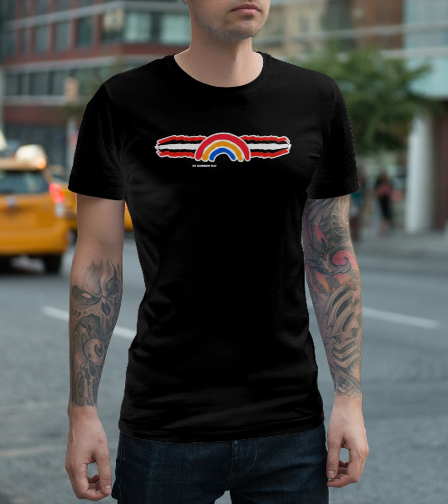 Browns UH Rainbow Day Bold Color Stripes T-Shirt