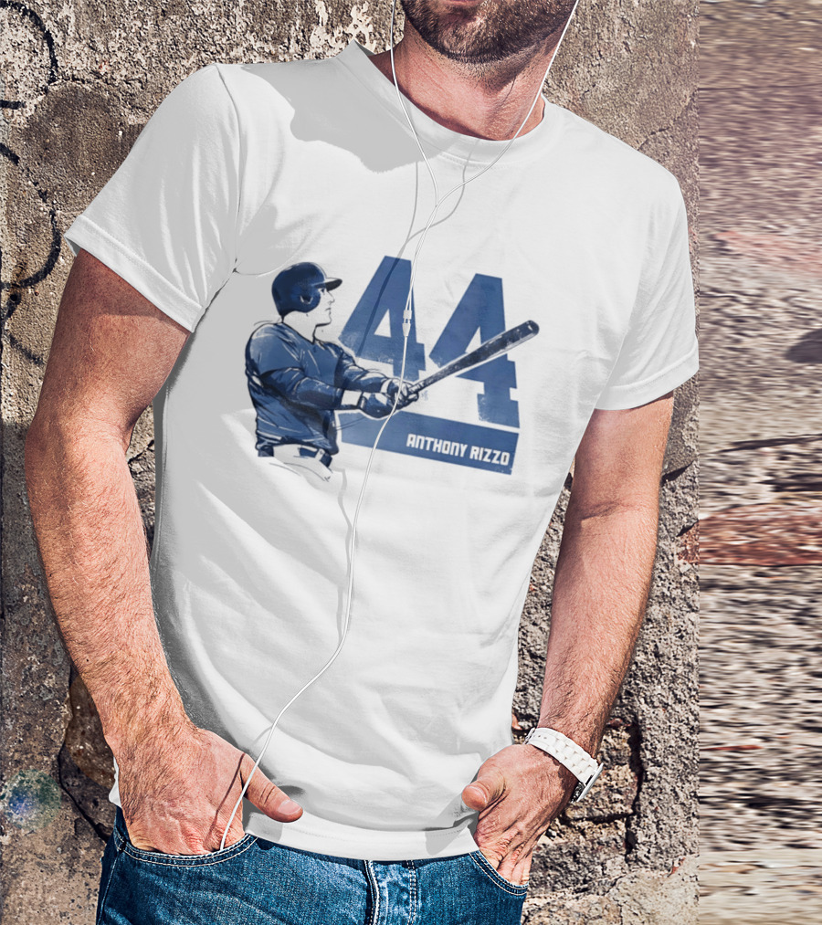 Anthony Rizzo 44 Swing Chicago Cubs Slugger T-Shirt