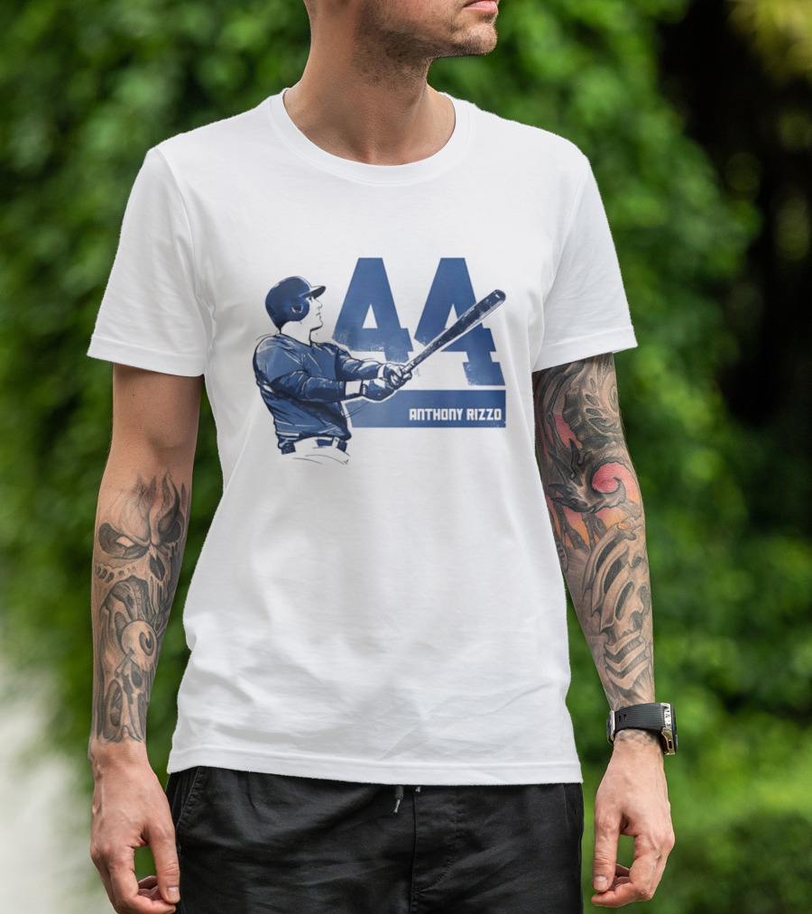 Anthony Rizzo 44 Swing Chicago Cubs Slugger T-Shirt