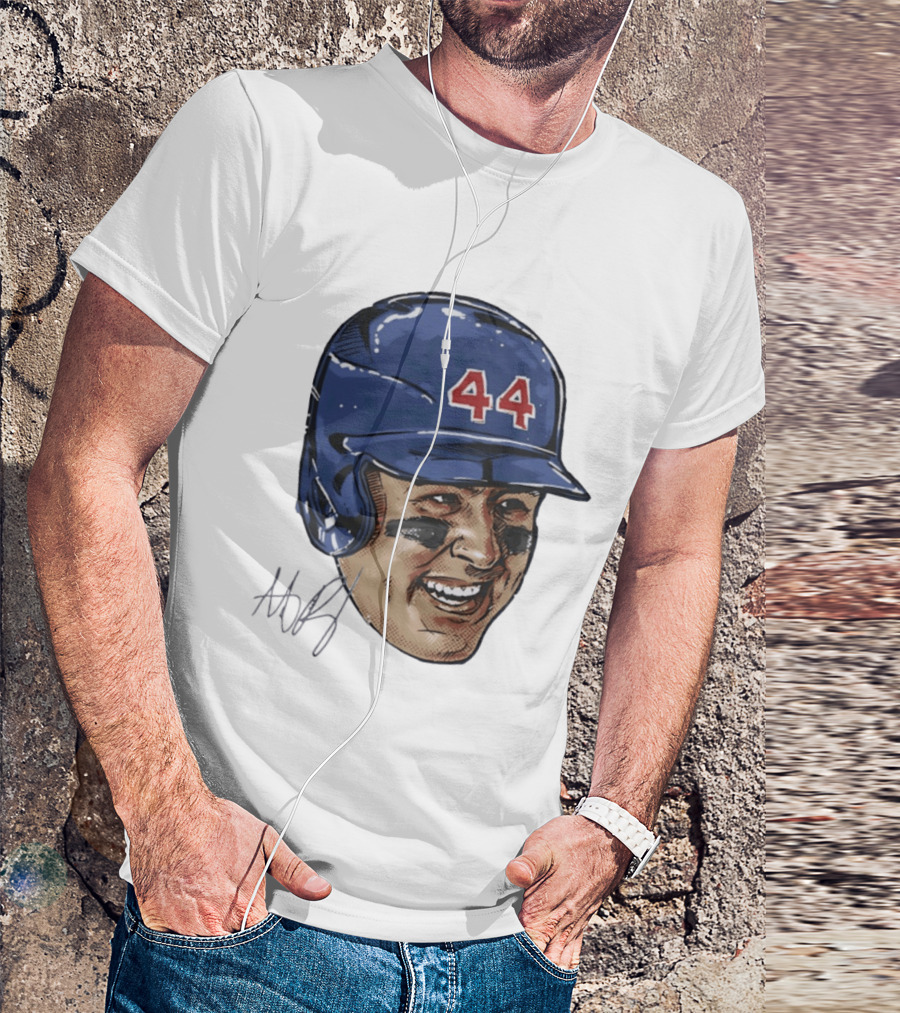 Anthony Rizzo 44 Chicago Cubs Iconic Smile Swag Head T-Shirt