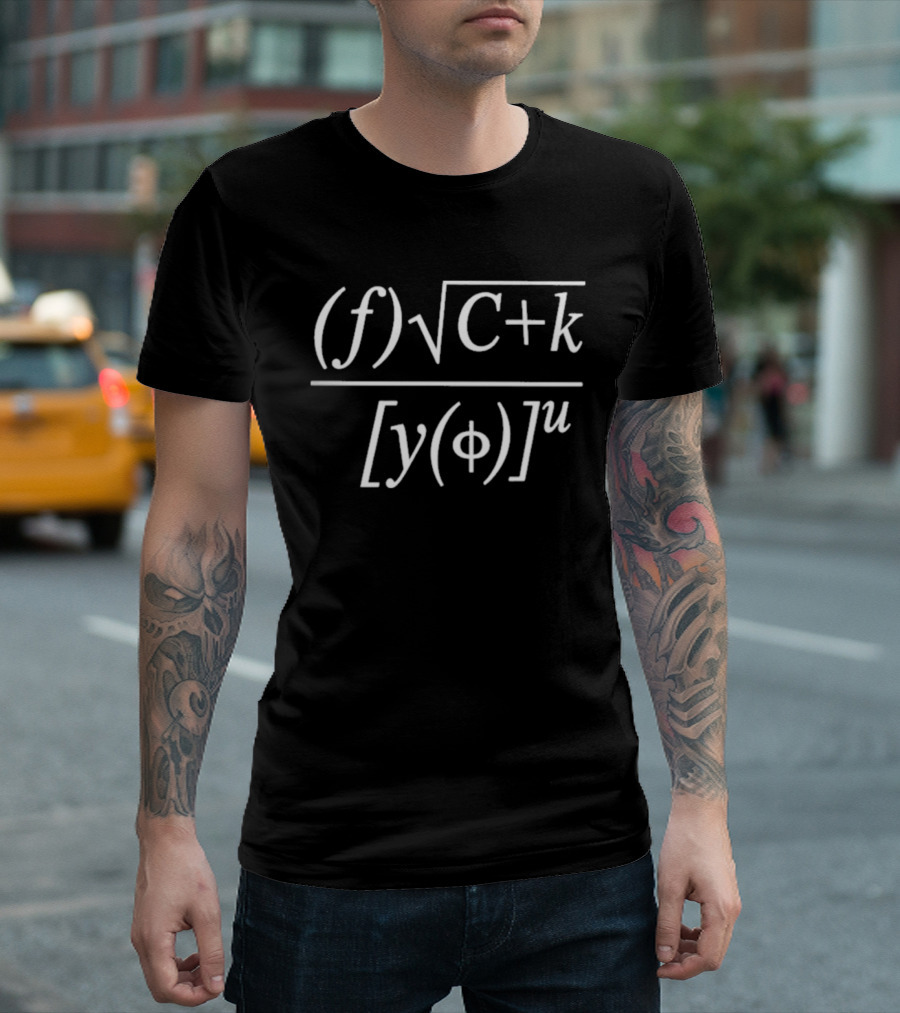 Mathematical Formula Fun Equation Humor T-Shirt