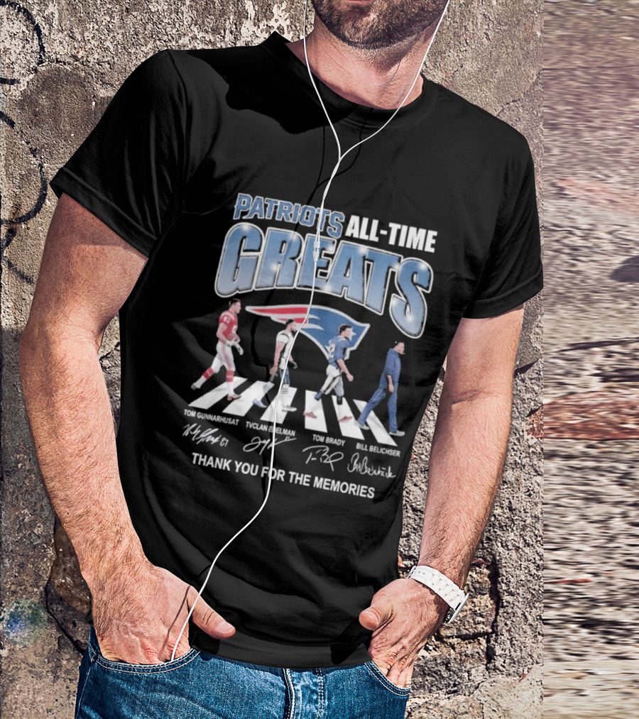 Patriots All Time Greats Thank You For The Memories T-Shirt