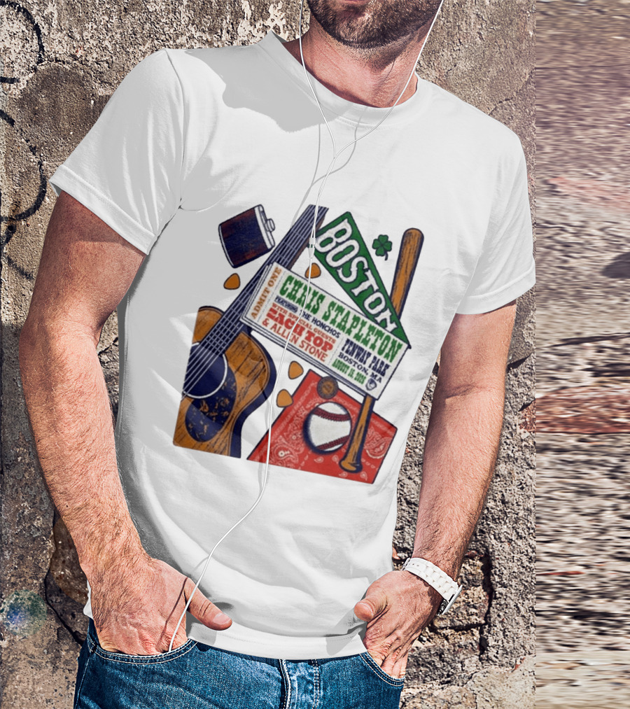 Chris Stapleton Live At Fenway Park Boston August 15 2026 Featuring The Honchos Zach Top Allen Stone T-Shirt