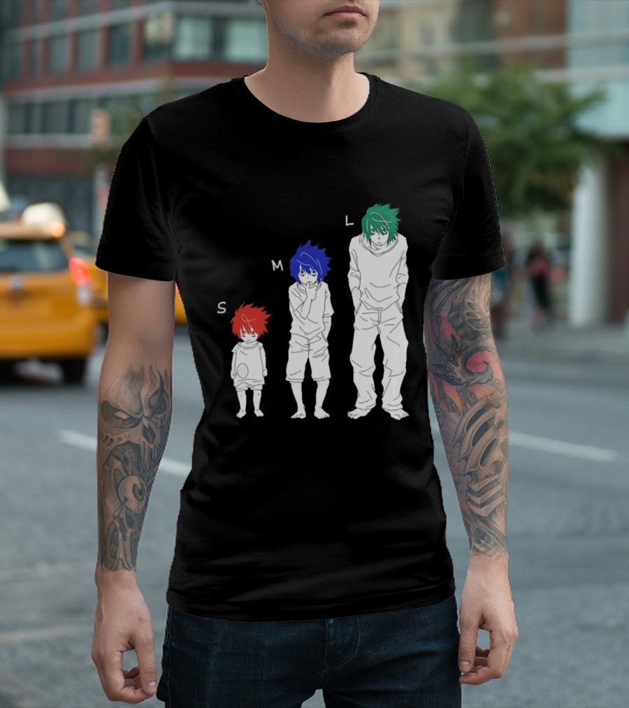 S M L Beyond Birthday Mello L Lawliet Colorful T-Shirt