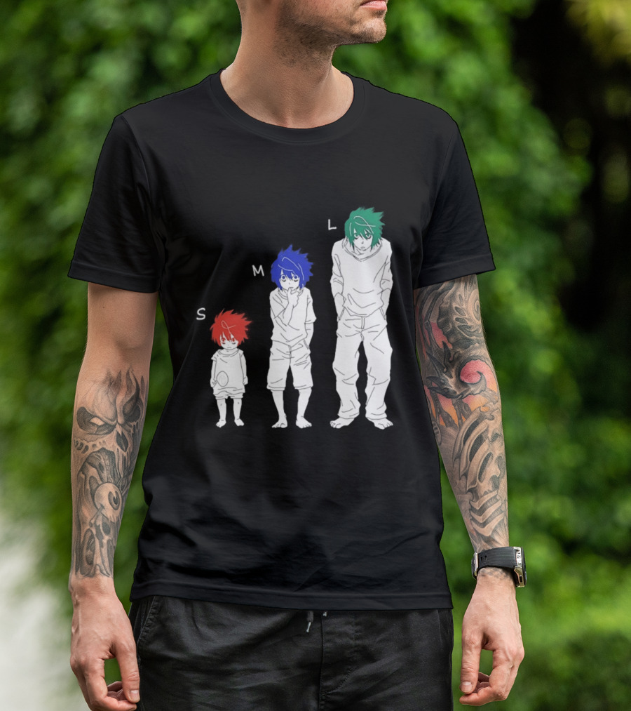 S M L Beyond Birthday Mello L Lawliet Colorful T-Shirt