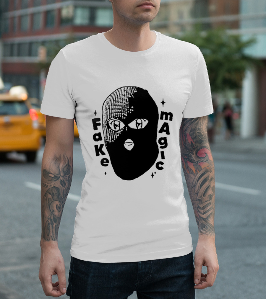 Fake Magic Anime Eyes Balaclava Ski Mask T-Shirt